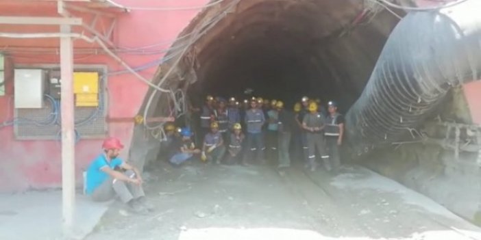 İşçiler kendini madene kapattı