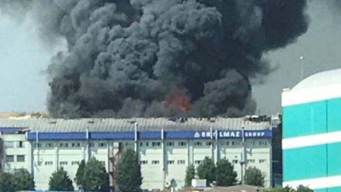 Hadımköy'de fabrika yangını (04 Temmuz 2018)