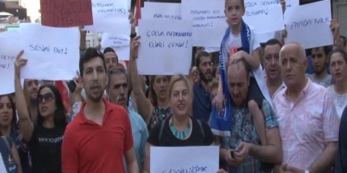 İYİ Partililer çocuk cinayetlerini protesto etti