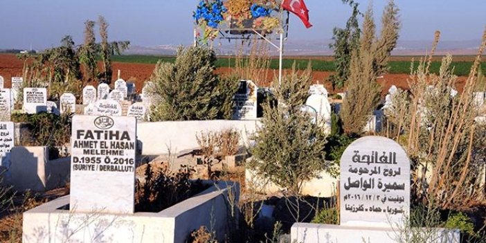 Hatay’da mezarlıklarda Suriyeliler için ayrı bölüm
