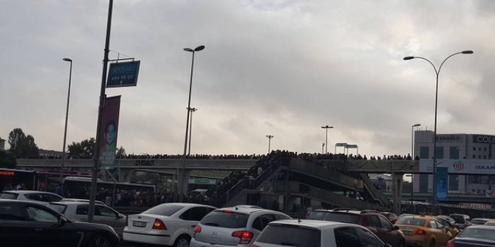 İstanbul'da metrobüs çilesi