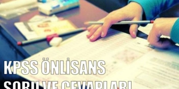 KPSS önlisans sınavı soru ve cevapları yayınlandı mı?