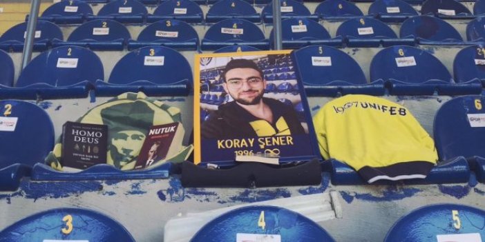 Fenerbahçe taraftarından Koray Şener için anma töreni