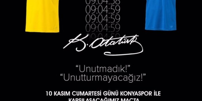 Ankaragücü ve Konyaspor’dan 10 Kasım için özel forma