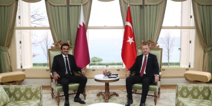Erdoğan Katar Emiri ile bir araya geldi