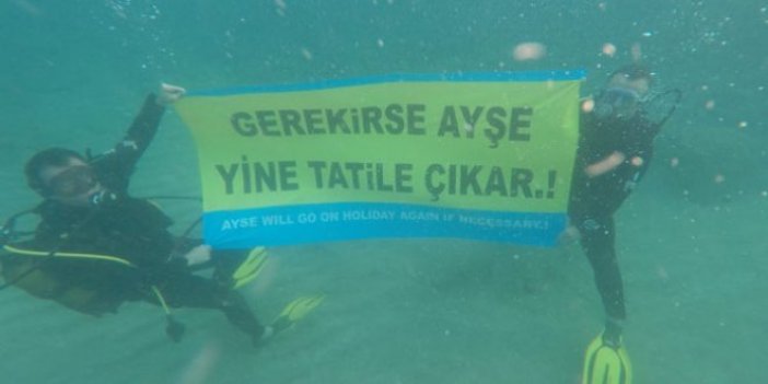Meral Akşener'in o sözlerini Akdeniz'in 40 metre altında açtılar