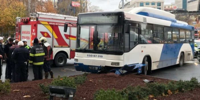 Ankara'da otobüs kazası!
