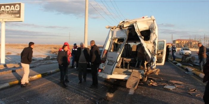 Aksaray'da feci kaza: 17 yaralı