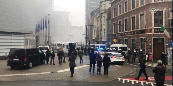 Belçika karıştı! Polisten göstericilere müdahale