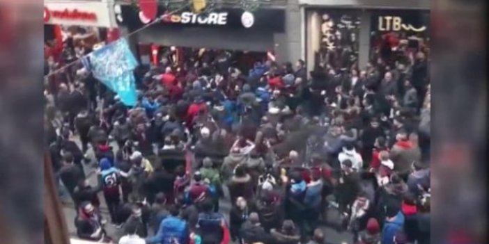 Trabzonspor taraftarlarından GS Store mağazasına saldırı