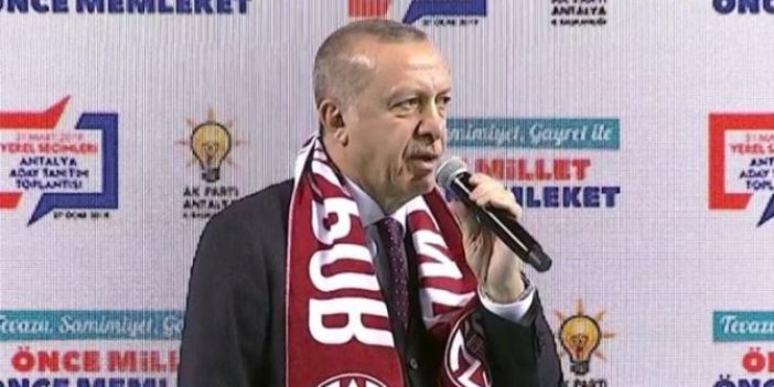 Erdoğan: "Antalya'da 100 milyon lira zarar "