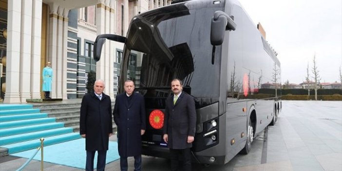 BMC'den Erdoğan'a hediye otobüs