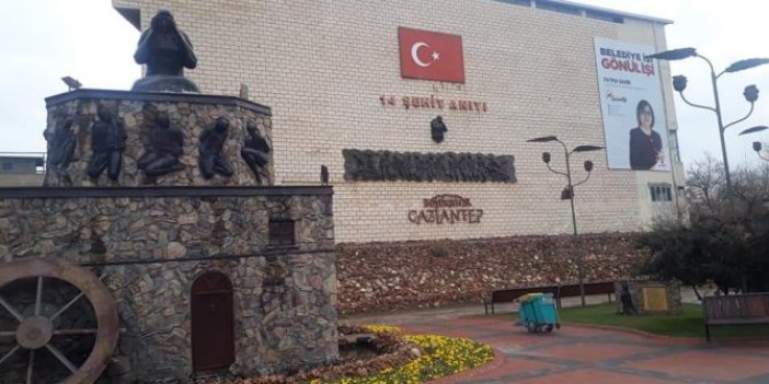 Gaziantep’te şehit anıtına büyük saygısızlık
