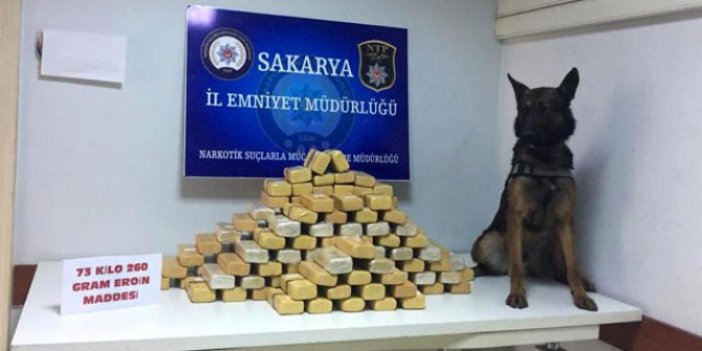 Sakarya'da 73 kilo eroin ele geçirildi: 5 tutuklama