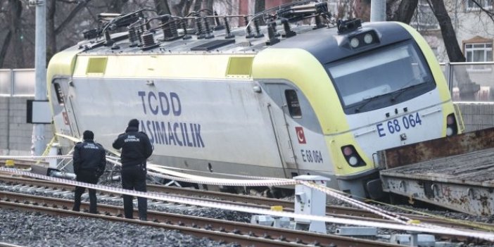 Ankara’da yük treninin vagonları raydan çıktı