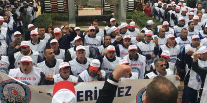 AKP’li belediyede işçiler isyan etti