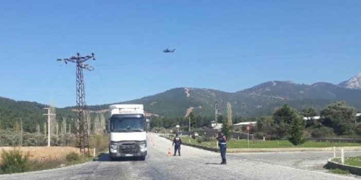 İzmir'de, helikopterli trafik denetimi