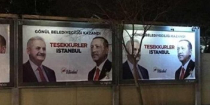 AKP'nin afiş inadı devam ediyor! O ilçeye de asıldı!