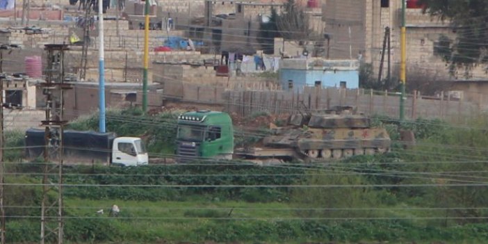 YPG'li teröristlerin Suriye'deki konvoyu görüntülendi