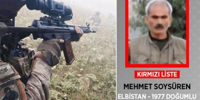Kırmızı listedeki PKK'lı terörist öldürüldü