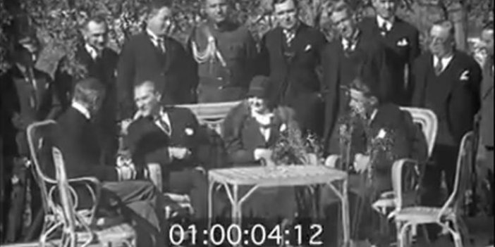 Atatürk'ün Fransızca konuştuğu o görüntüler sosyal medyada gündem oldu