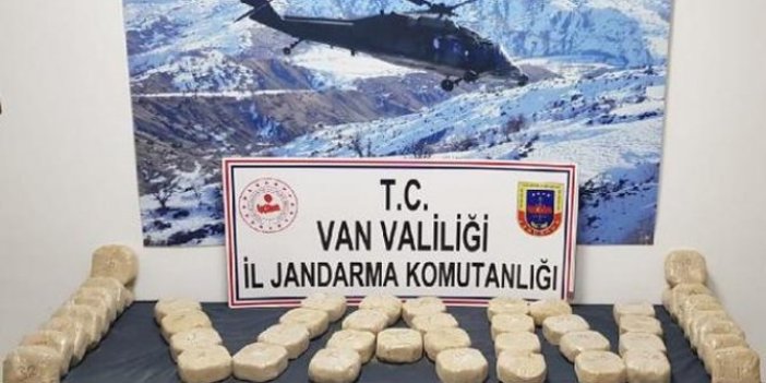 Van'da araziye bırakılmış 47 kilo eroin ele geçirildi