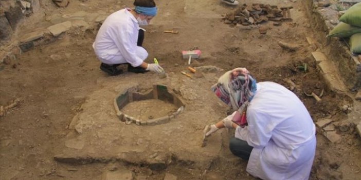 Sur'daki Amida Höyük'te arkeolojik kazı