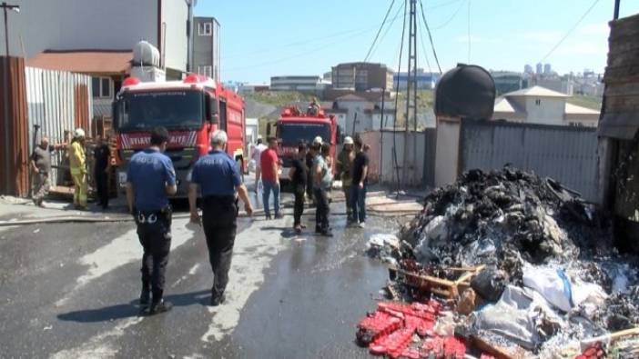 Geri dönüşüm deposunda yangın (04 Haziran 2019)