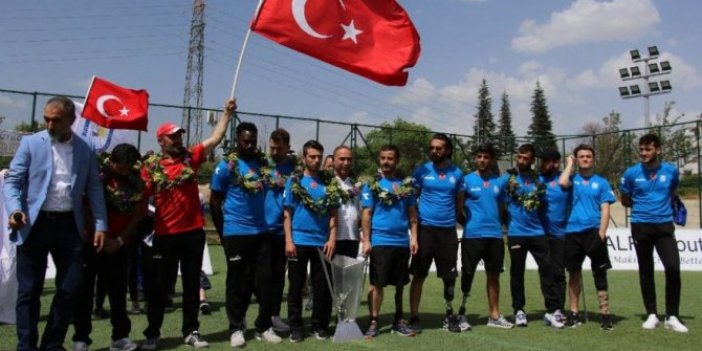 Avrupa Şampiyonu ampute sporcular ödül alamadı