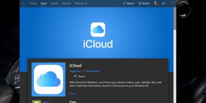 Apple'dan iCloud için Windows 10 uygulaması