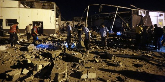 Libya'da göçmen merkezine saldırı: 40 ölü