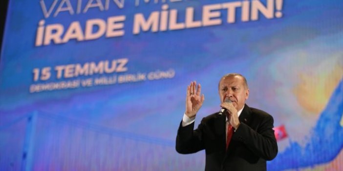 Erdoğan konuştu, şehitler unutuldu: 15 Temmuz anması mitinge dönüştü!