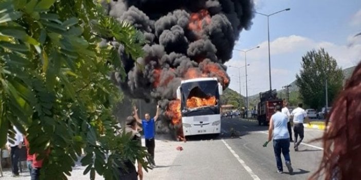 Balıkesir'de yolcu otobüsünde yangın: 5 ölü