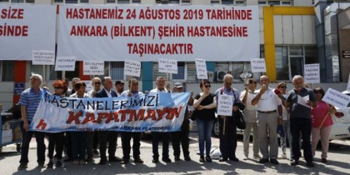 Ankara'da şehir hastanesi protestosu