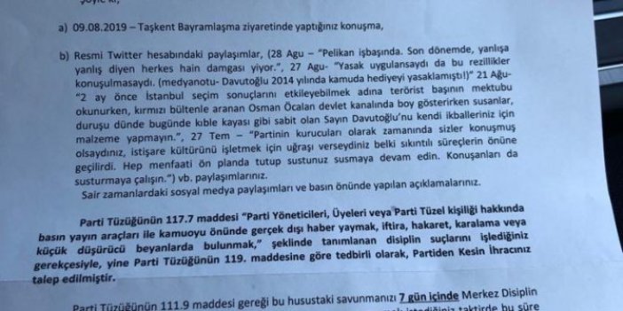 AKP'li isimden ihraç gerekçelerine tepki!