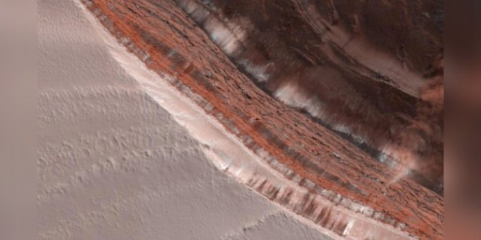 İşte Mars'taki çığın fotoğrafları!