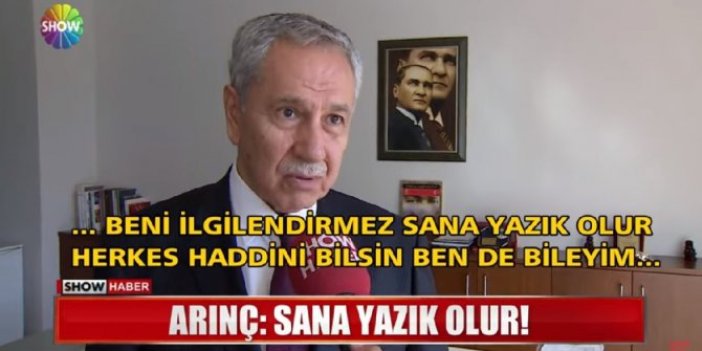 Bülent Arınç’tan AKP'li Turan’a sert cevap