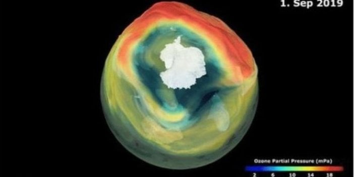 Ozon tabakasındaki delik son 30 yılın en küçük seviyesine geriledi
