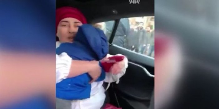 PKK’lılar içinde bebek olan Türk bayraklı araca saldırdı