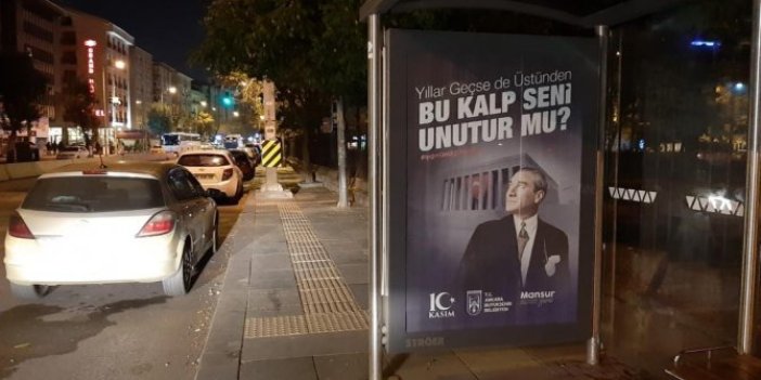 Ankara Büyükşehir Belediyesi Atatürk'ü böyle anıyor