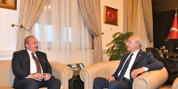 TBMM Başkanı Şentop'tan Kemal Kılıçdaroğu'na ziyaret