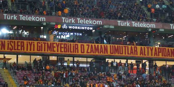 Galatasaray taraftarından Terim'e mesaj