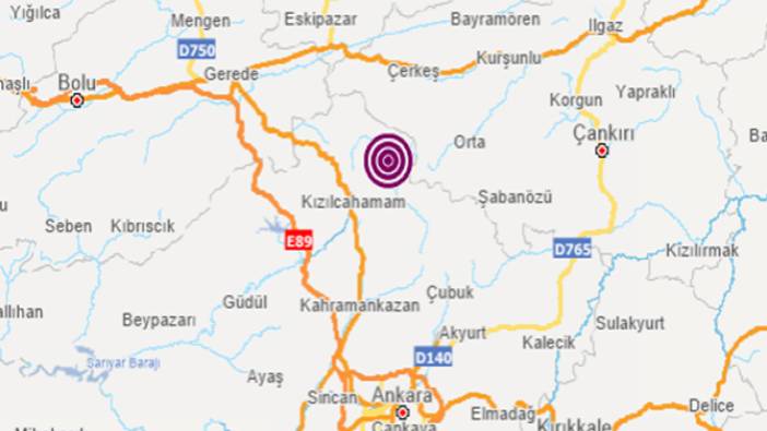 Ankara'da korkutan deprem (03 Aralık 2019)