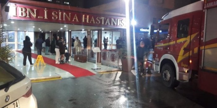 İbn-i Sina Hastanesi'nde yangın! Hastalar tahliye ediliyor!