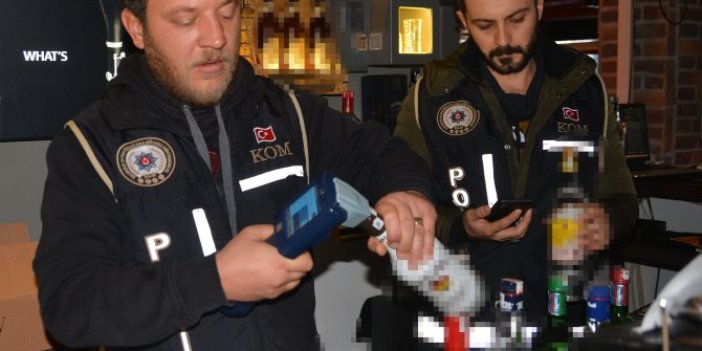 Adana'da 300 polisle sahte içki denetimi