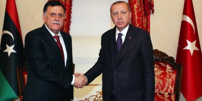 Erdoğan, Fayez Al Sarraj ile görüştü