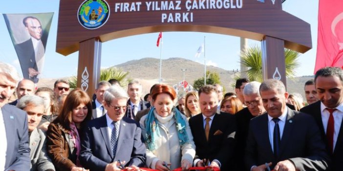 Meral Akşener, Fırat Çakıroğlu Parkı'nın açılışını yaptı
