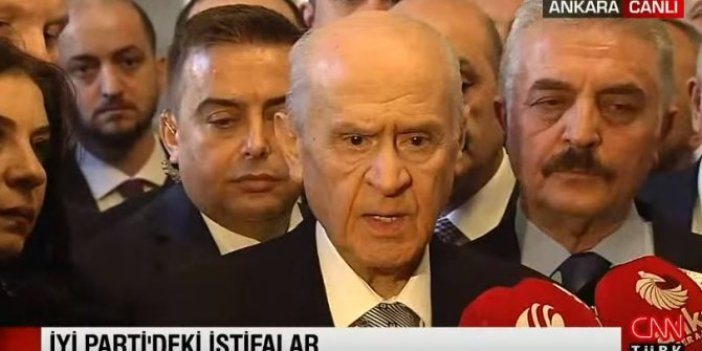 Devlet Bahçeli İYİ Parti'deki istifalar ile ilgili konuştu