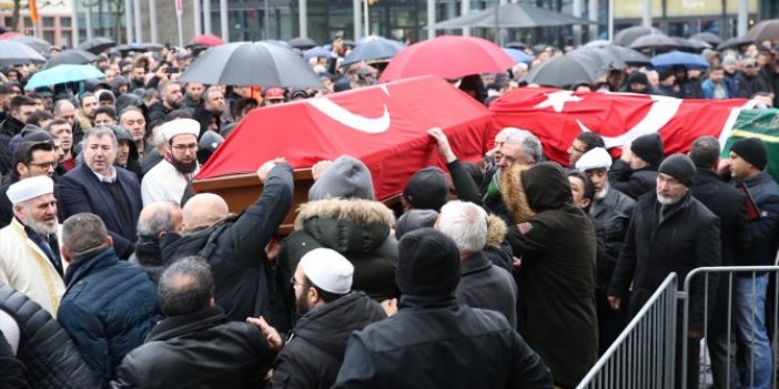 Almanya’daki saldırıda öldürülen Türkler için son görev