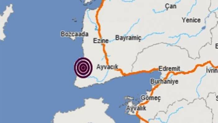 Çanakkale'de korkutan deprem (27 Nisan 2020)